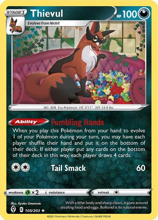 Image for Thievul (105/203) - Pokemon