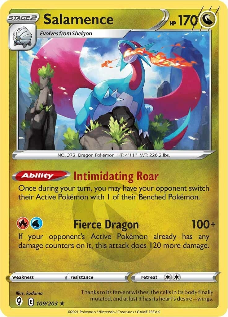 Image for Salamence (109/203) - Pokemon