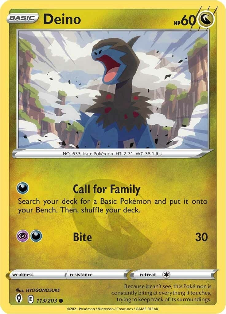 Image for Deino (113/203) - Pokemon