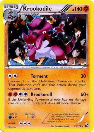 Image for Krookodile - 65/114 (Cracked Ice Holo) (065/114) - Pokemon