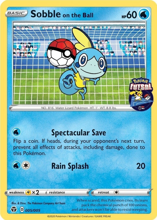 Image for Sobble on the Ball - 005/005 (Pokemon Futsal) (005/005) - Pokemon