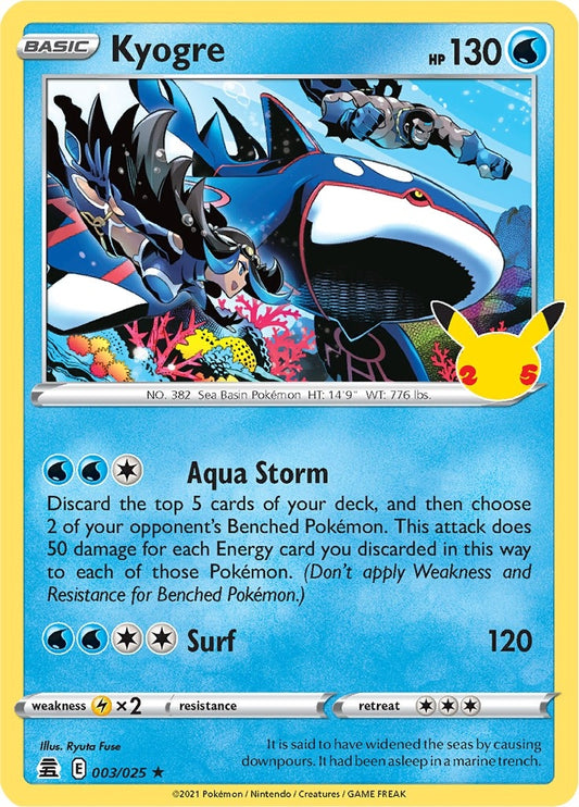 Image for Kyogre (003/025) - Pokemon