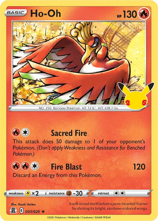 Image for Ho-Oh (001/025) - Pokemon