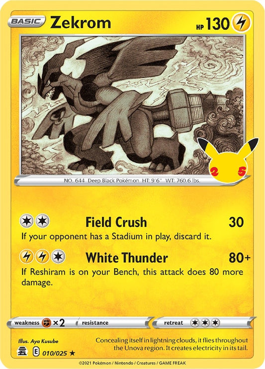 Image for Zekrom (010/025) - Pokemon