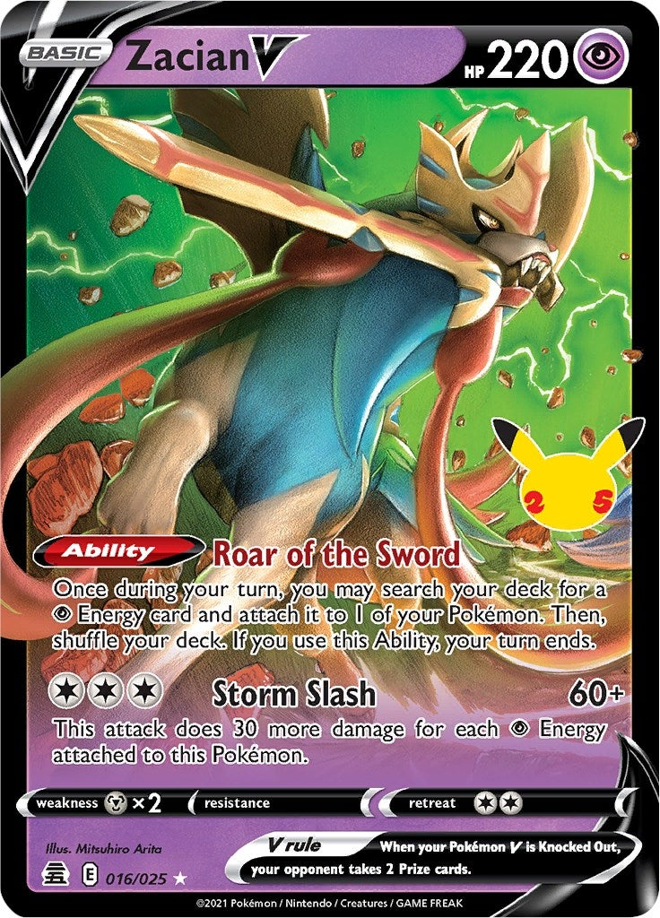Image for Zacian V (016/025) - Pokemon