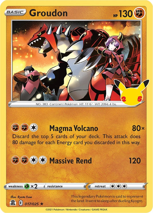 Image for Groudon (017/025) - Pokemon