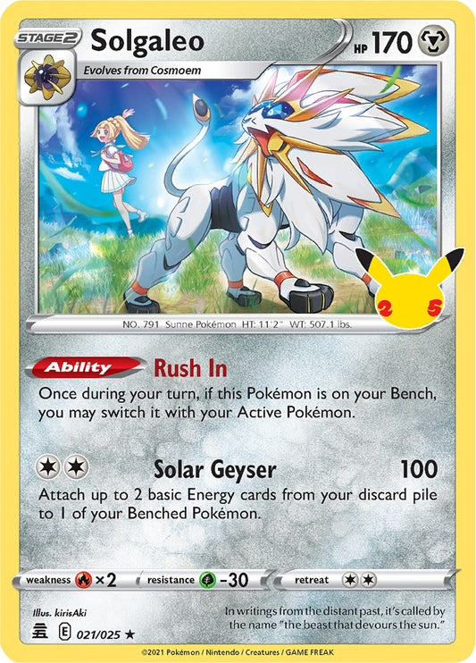 Image for Solgaleo (021/025) - Pokemon