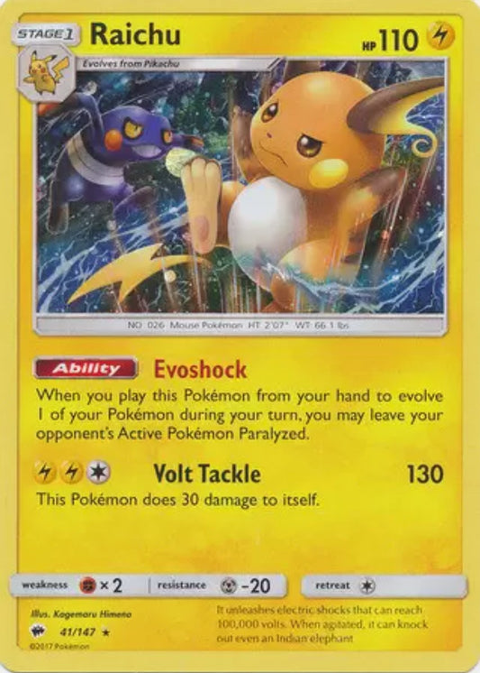 Image for Raichu - 41/147 (Cosmos Holo) (041/147) - Pokemon