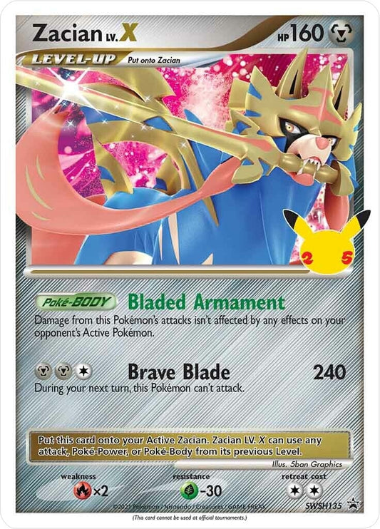 Image for Zacian LV. X - SWSH135 (SWSH135) - Pokemon