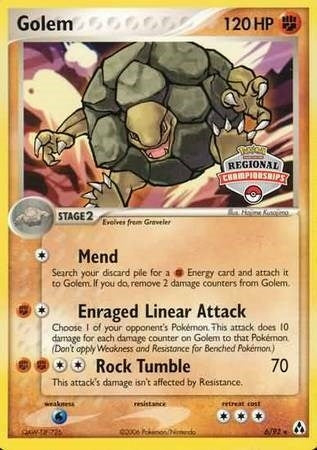 Image for Golem - 6/92 (Regional Championships) (006/092) - Pokemon