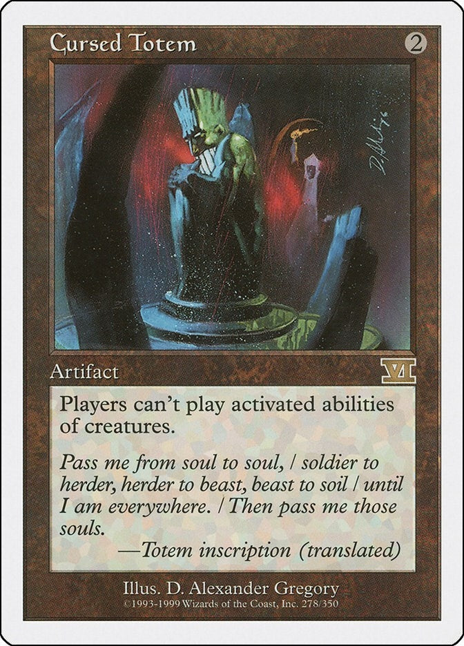 Image for Cursed Totem (278) - Magic: The Gathering