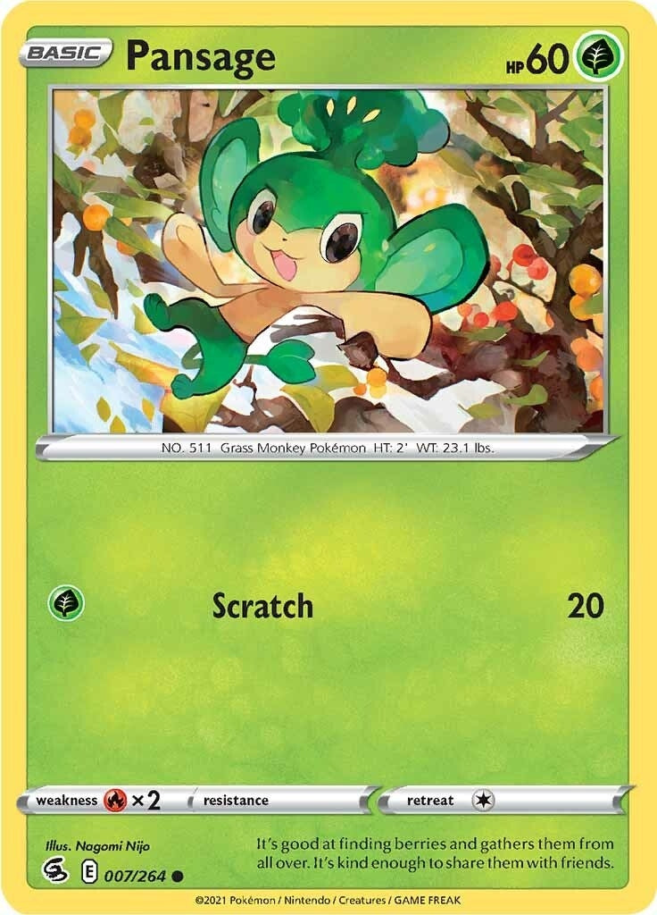 Image for Pansage (007/264) - Pokemon
