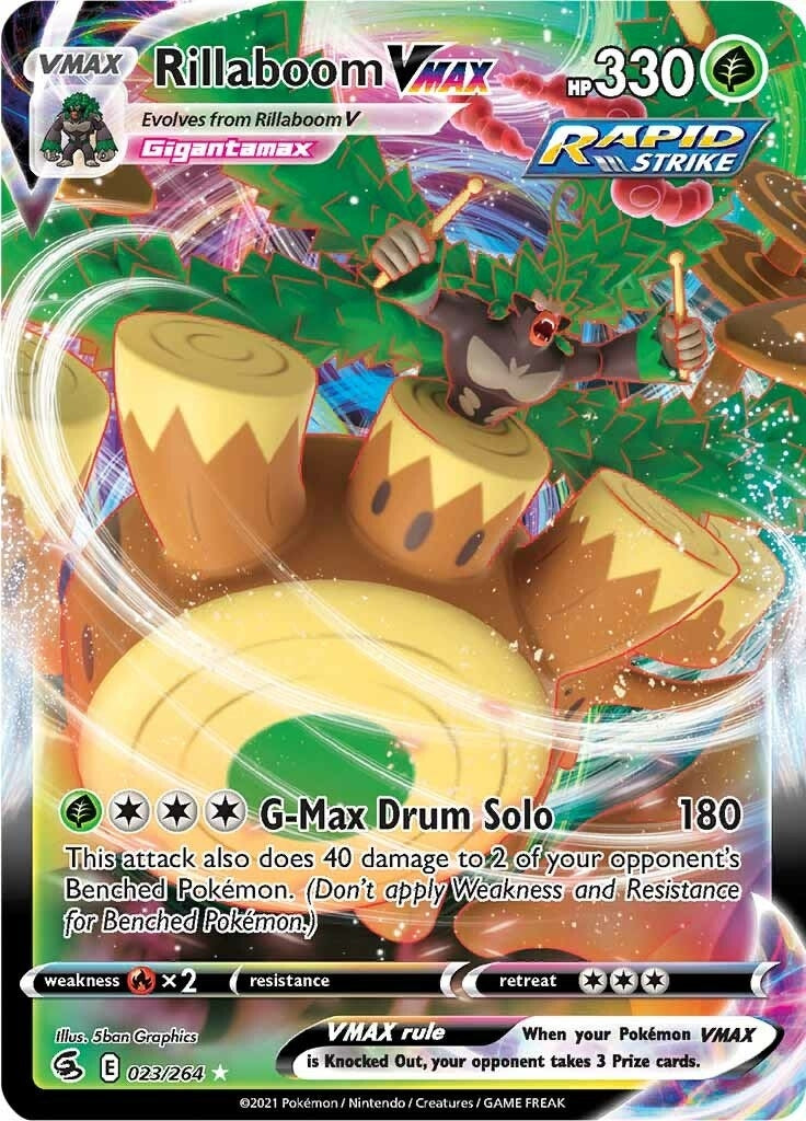 Image for Rillaboom VMAX (023/264) - Pokemon