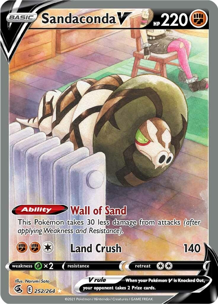 Image for Sandaconda V (Alternate Full Art) (252/264) - Pokemon