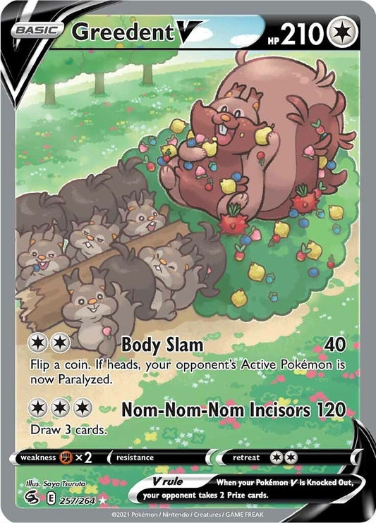 Image for Greedent V (Alternate Full Art) (257/264) - Pokemon