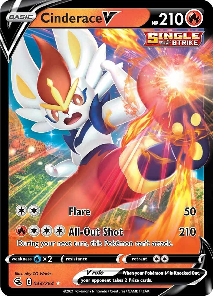 Image for Cinderace V (44) (044/264) - Pokemon