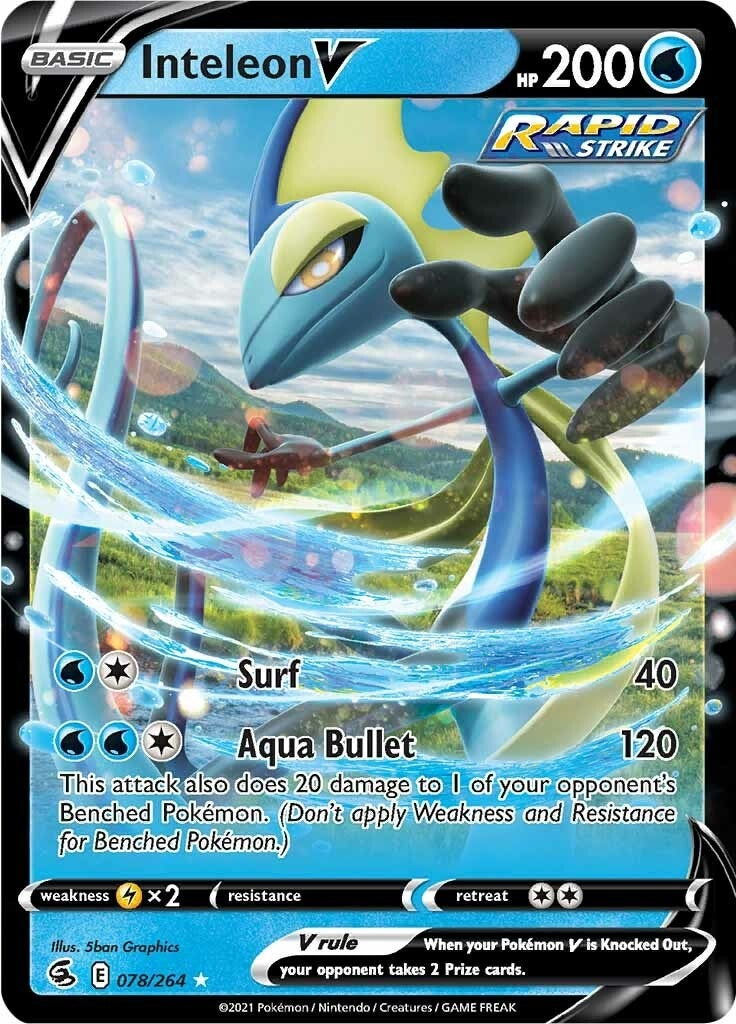 Image for Inteleon V (078/264) - Pokemon
