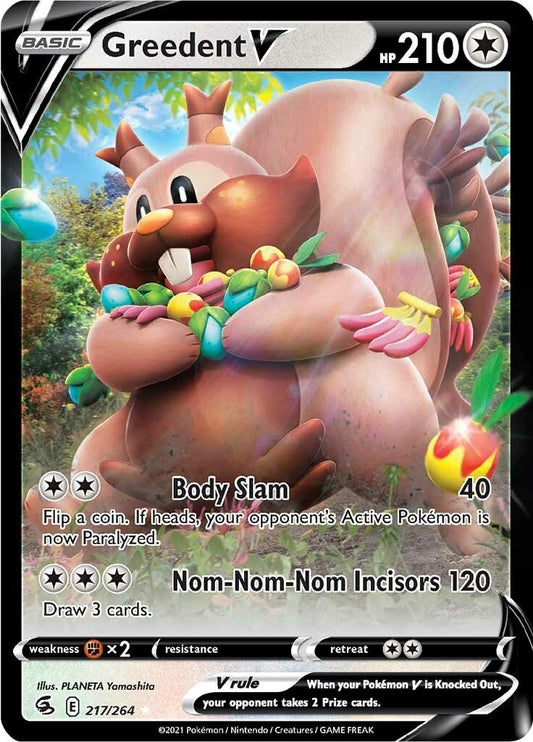 Image for Greedent V (217/264) - Pokemon