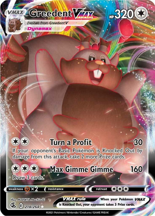 Image for Greedent VMAX (218/264) - Pokemon