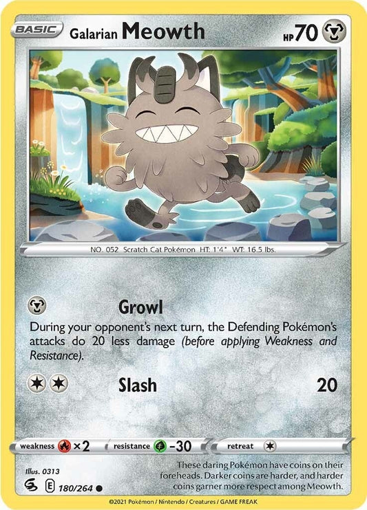 Image for Galarian Meowth (180/264) - Pokemon