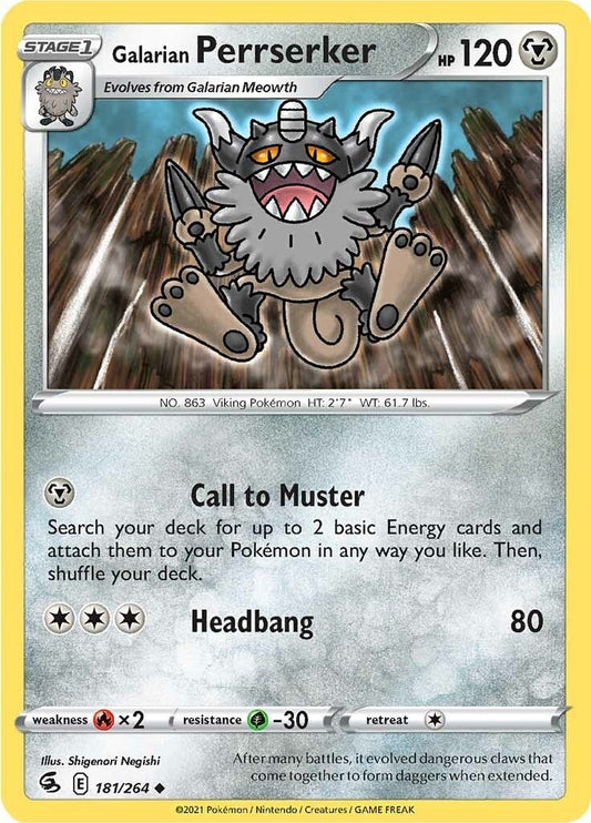 Image for Galarian Perrserker (181/264) - Pokemon