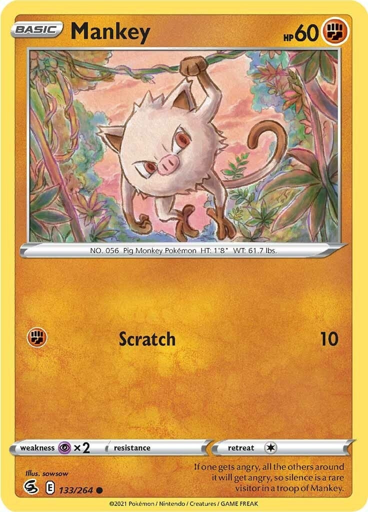 Image for Mankey (133/264) - Pokemon