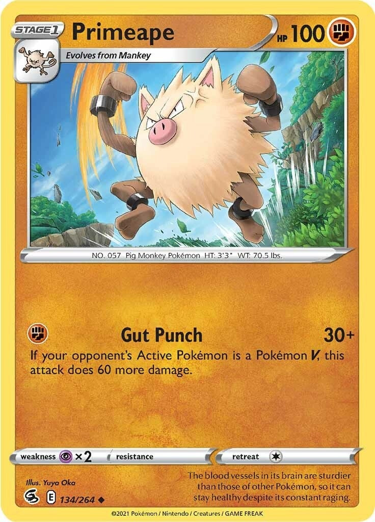 Image for Primeape (134/264) - Pokemon