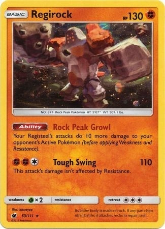 Image for Regirock - 53/111 (Cosmos Holo) (53/111) - Pokemon