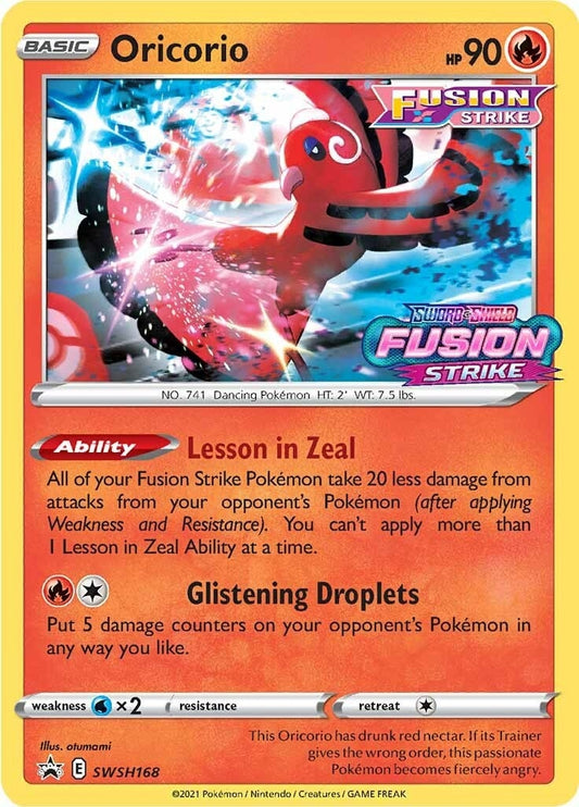 Image for Oricorio - SWSH168 (Prerelease) (SWSH168) - Pokemon
