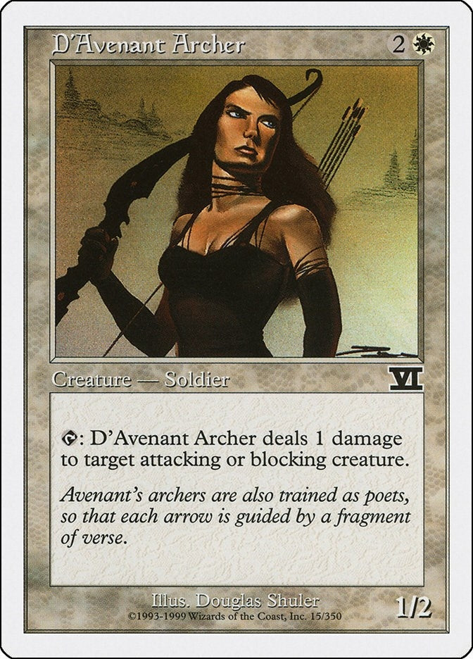 Image for D'Avenant Archer (15) - Magic: The Gathering
