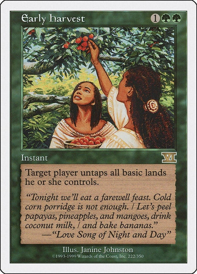 Image for Early Harvest (222) - Magic: The Gathering