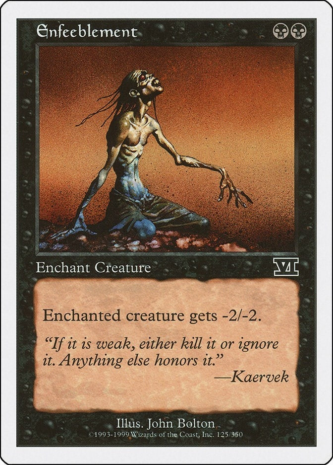 Image for Enfeeblement (125) - Magic: The Gathering