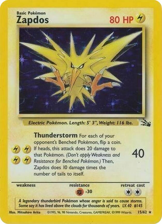 Image for Zapdos - 15/62 (Cosmos Holo) (015/062) - Pokemon