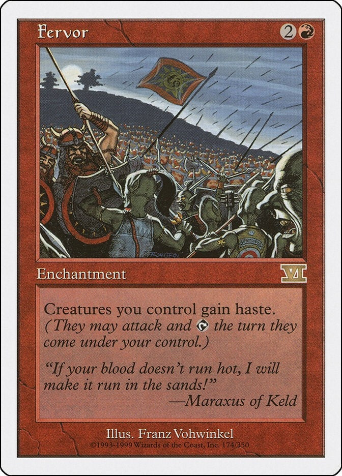 Image for Fervor (174) - Magic: The Gathering