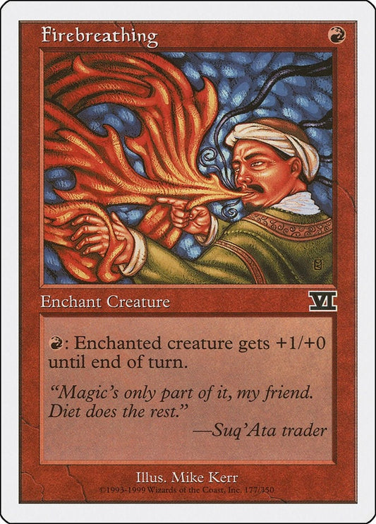 Image for Firebreathing (177) - Magic: The Gathering