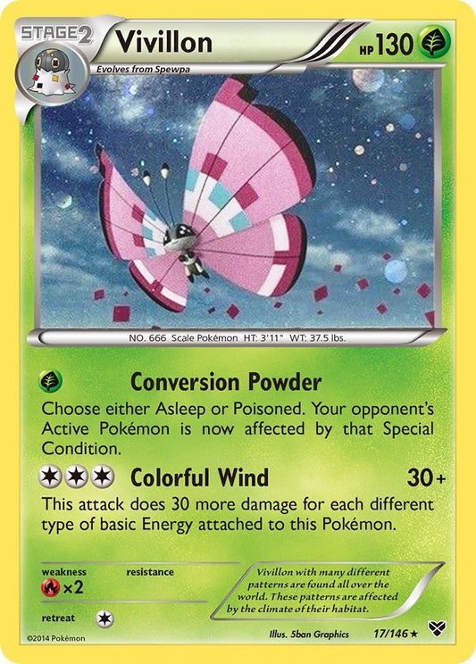 Image for Vivillon - 17/146 (Cosmos Holo) (017/146) - Pokemon