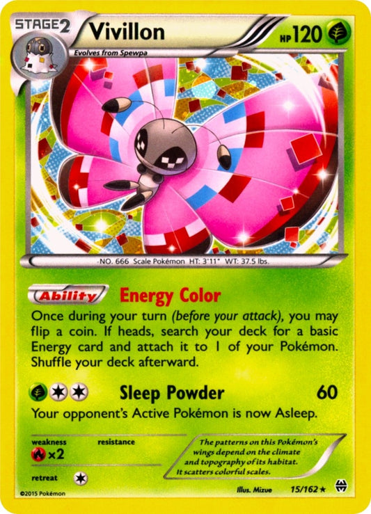 Image for Vivillon - 15/162 (Cosmos Holo) (015/162) - Pokemon