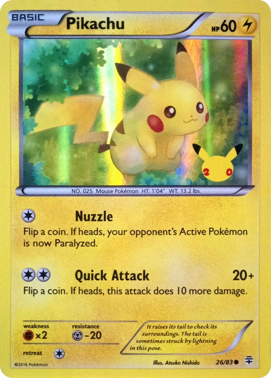Image for Pikachu - 26/83 (20th Anniversary) (026/083) - Pokemon