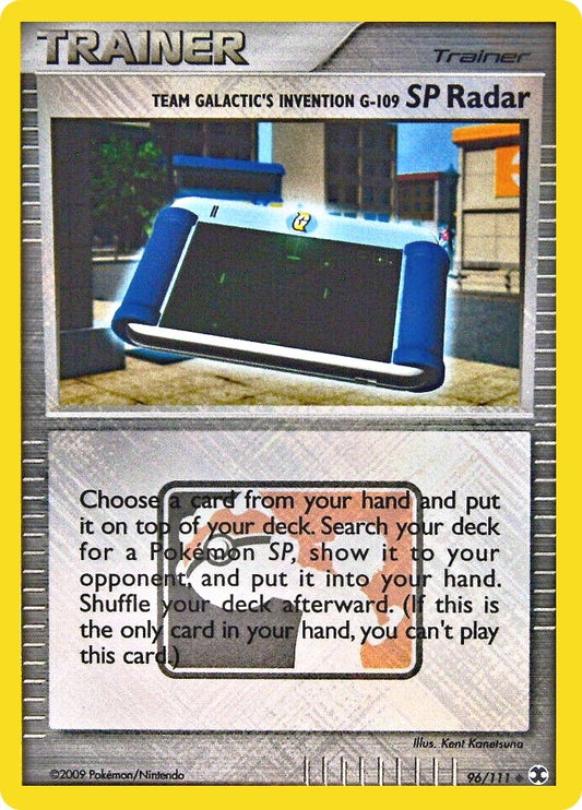 Image for Team Galactic's Invention G-109 SP Radar - 96/111 (League Promo) (096/111) - Pokemon