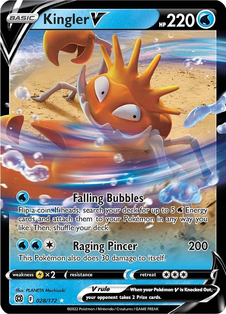 Image for Kingler V (028/172) - Pokemon