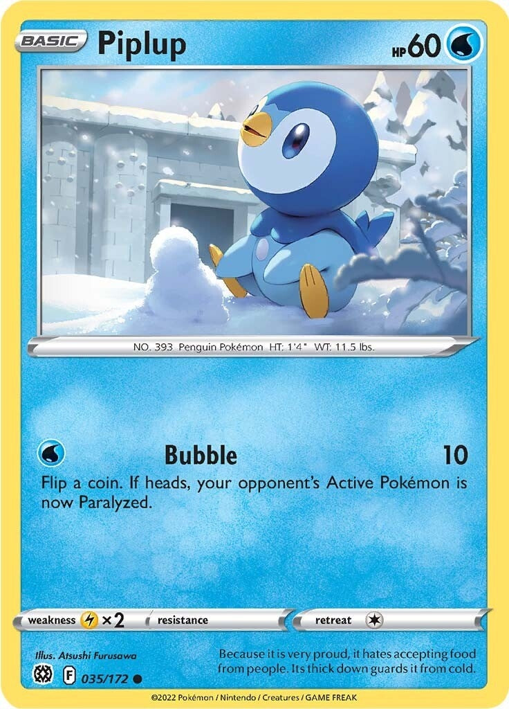 Image for Piplup (035/172) - Pokemon