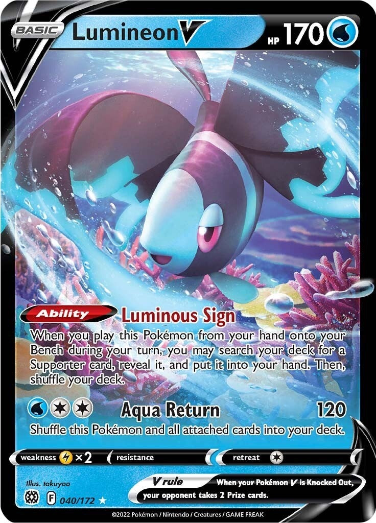 Image for Lumineon V (040/172) - Pokemon