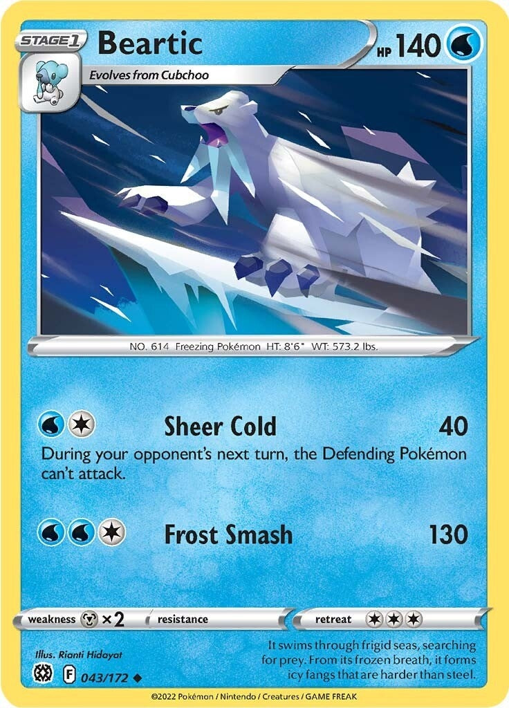 Image for Beartic (043/172) - Pokemon