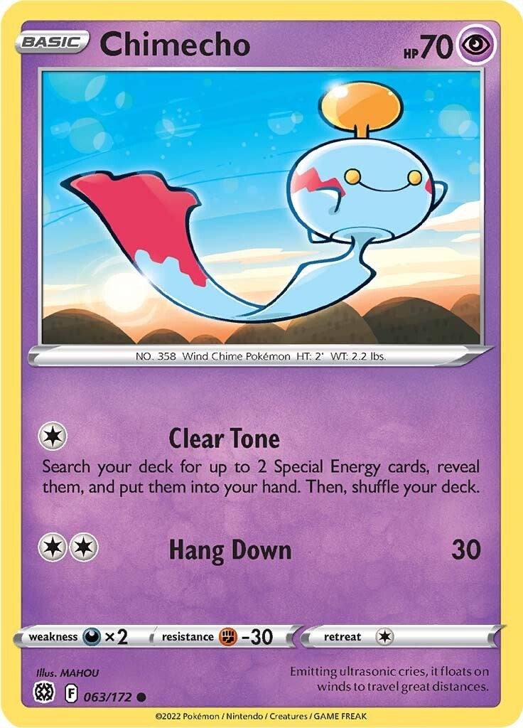 Image for Chimecho (063/172) - Pokemon