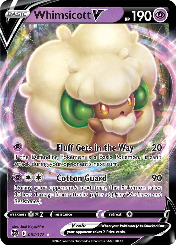 Image for Whimsicott V (064/172) - Pokemon