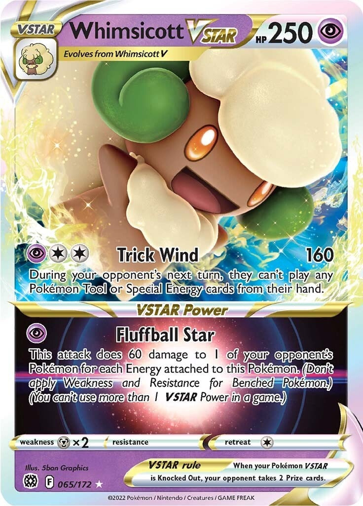 Image for Whimsicott VSTAR (065/172) - Pokemon