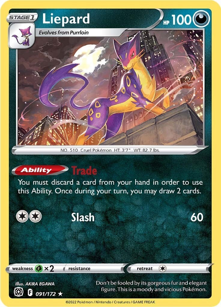 Image for Liepard (091/172) - Pokemon