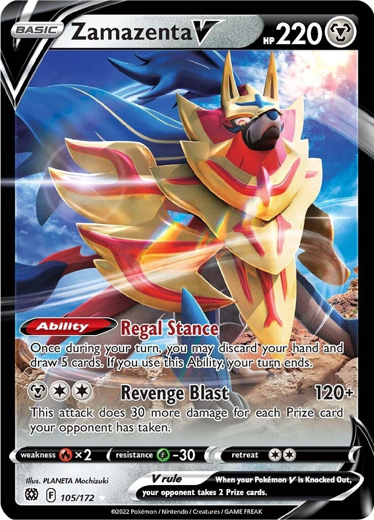 Image for Zamazenta V (105/172) - Pokemon
