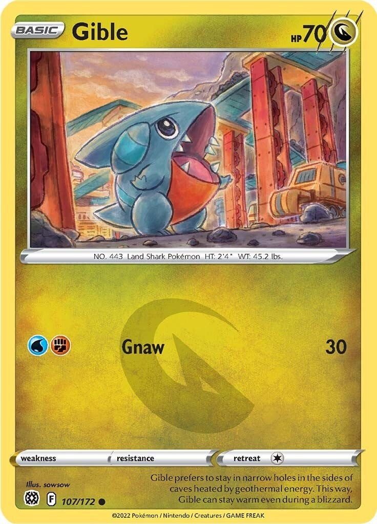 Image for Gible (107/172) - Pokemon