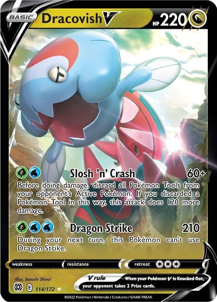 Image for Dracovish V (114/172) - Pokemon